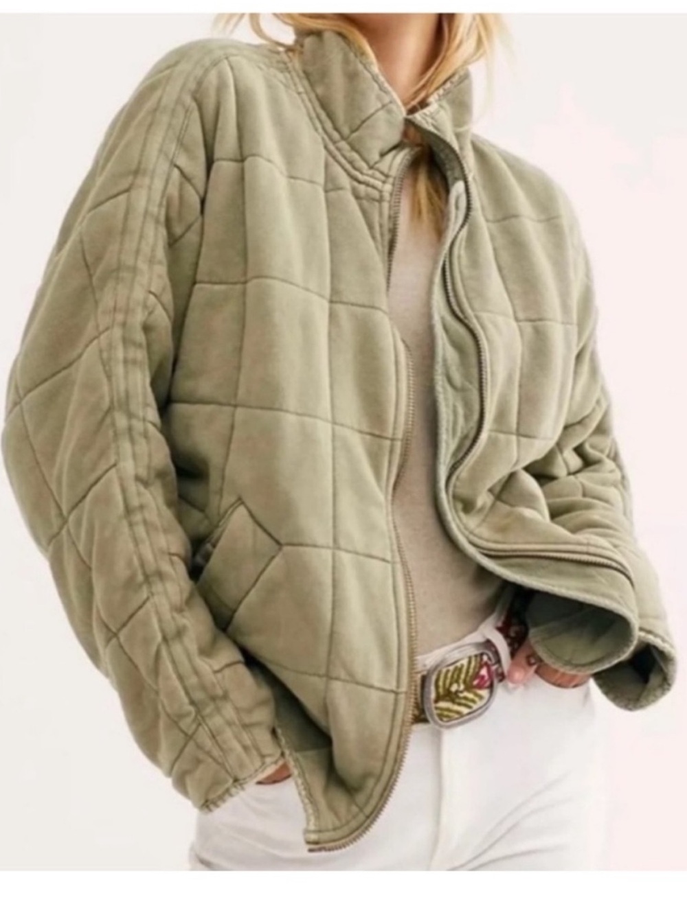 Free People Dolman Quilted Jacket